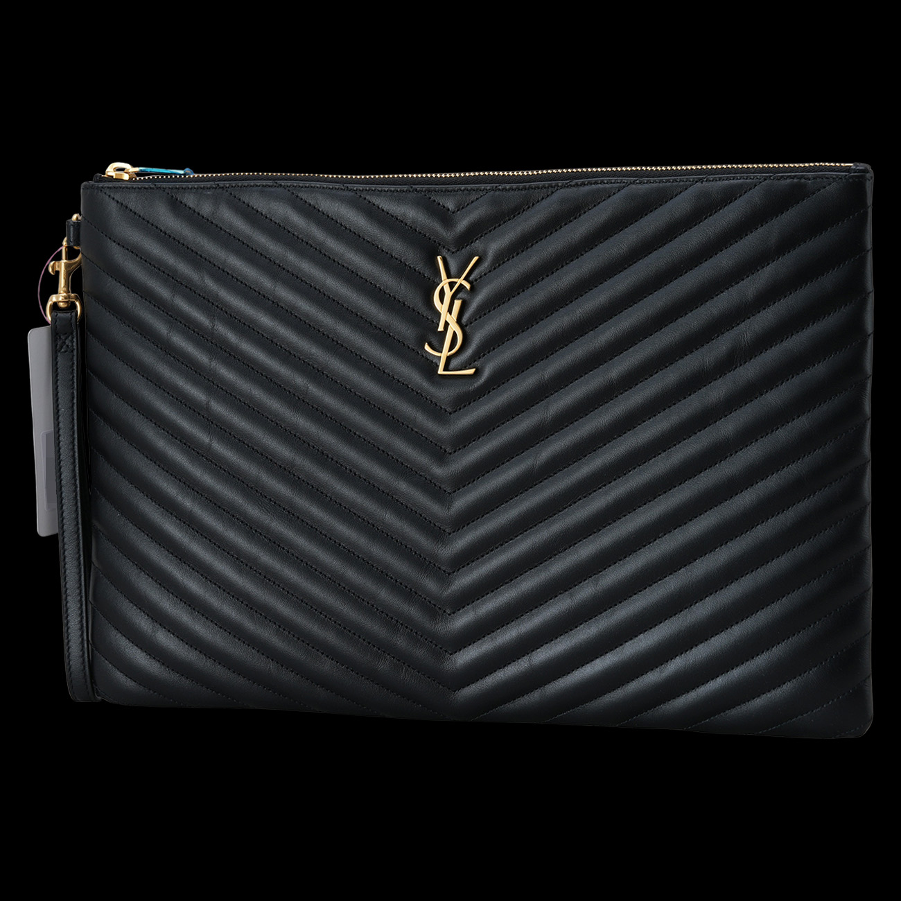 Yves Saint Laurent(USED)생로랑 440222 모노그램 쉐브론 클러치